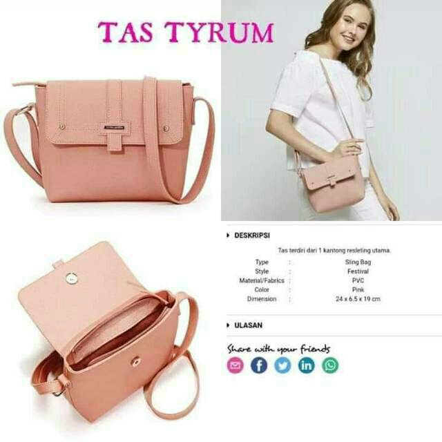 TAS TYRUM TAS SELEMPANG KULIT WANITA SOPHIE MARTIN