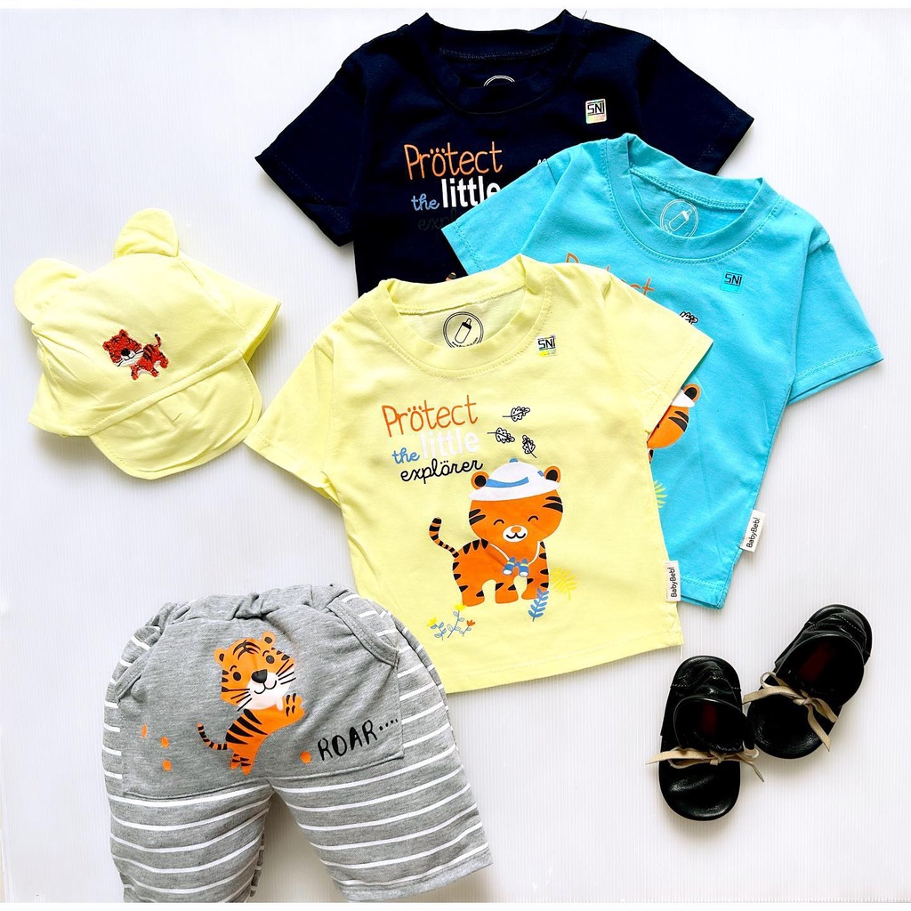 Baju Setelan Kaos Celana Pergi Jalan Lucu Fashion Anak Bayi Cowok Laki Murah Terlaris WHALEY CUTE / DOUBLE DECKER / HI LONDON / LIL EXPLORER DANCE MONKEY HAPPY KOALA hugie Bruno cubby