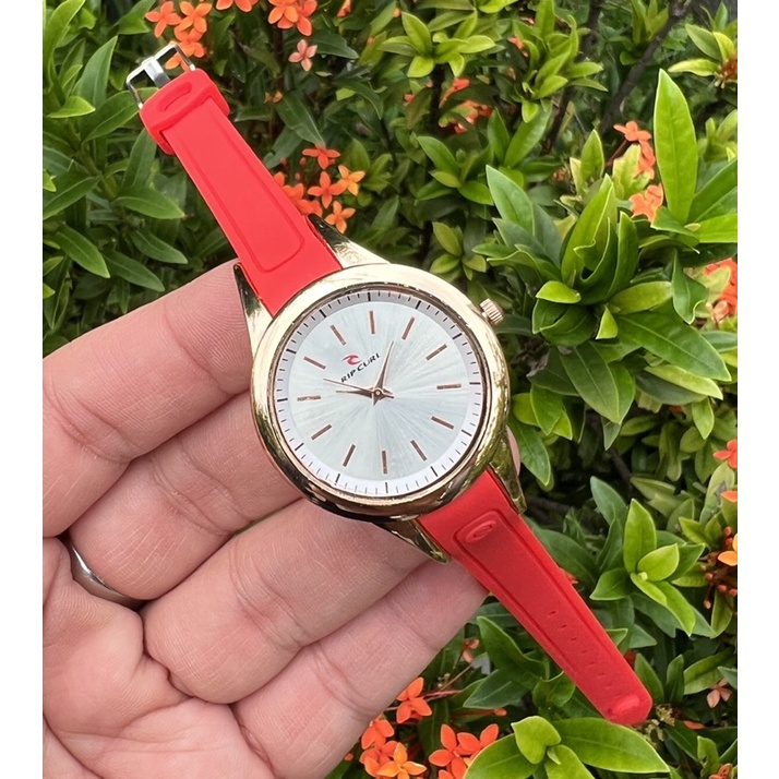 jam tangan wanita RIPCURL - A8537 stainlist stell karet