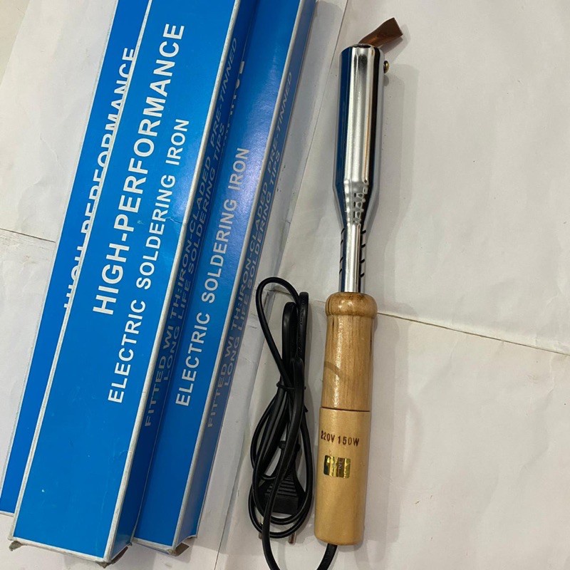 SOLDER LISTRIK 555 BENGKOK 150 W WATT PATRI GAGANG KAYU ELECTRIC SOLDERING IRON