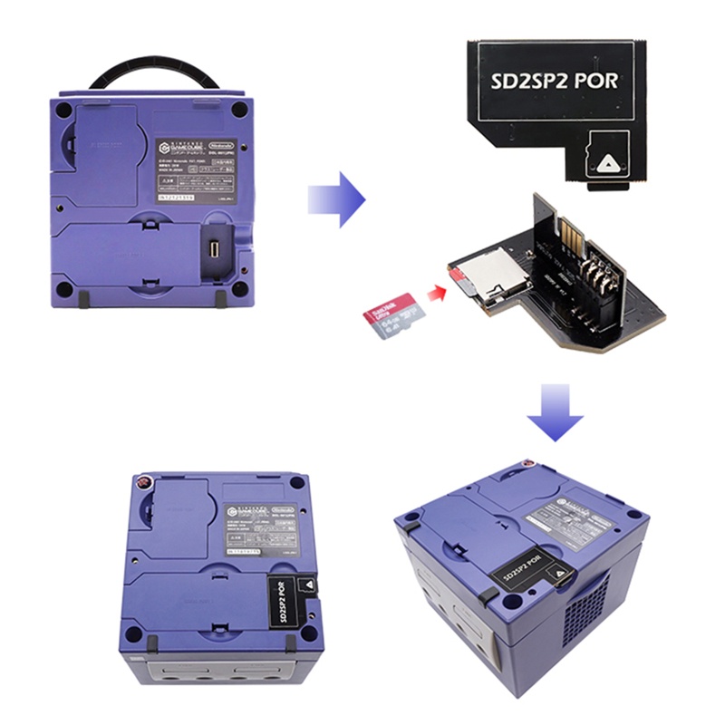 Btsg Untuk NGC Sd2sp2 PRO Adapter Sd2sp2 PRO Mendukung Adapter TFCard 512GB Sd2sp2