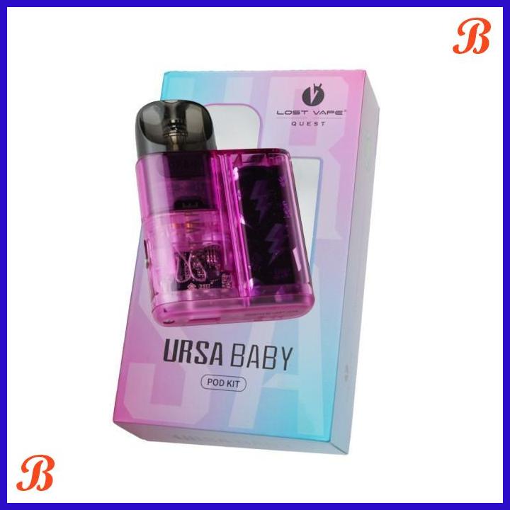 pod lost ursa baby 800mah purple clear authentic by lost