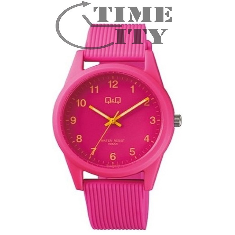 QQ QNQ Q&amp;Q ORIGINAL Jam Tangan Analog Wanita QQ ORI Straps Rubber Putih Anti Air VS12 SERIES