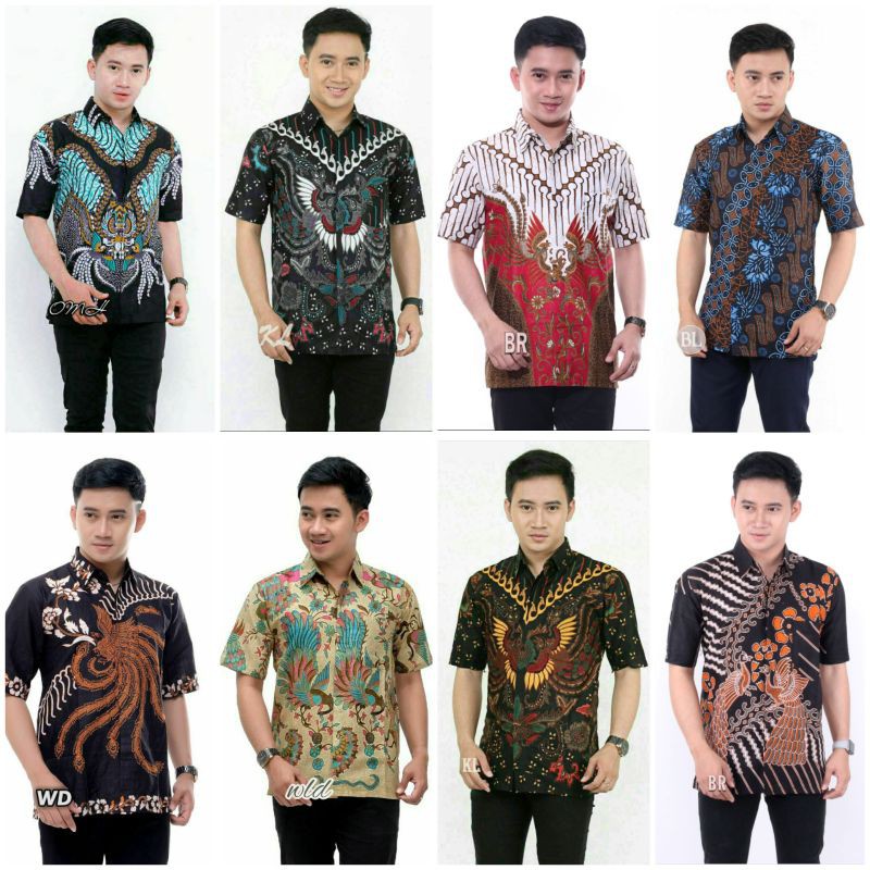 Kemeja batik lengan pendek termurah hem batik terbaru fashion pria baju batik