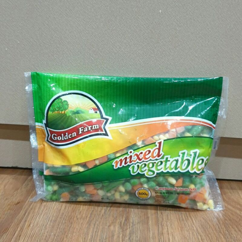 

Golden Farm Mixed Vegetables 500 Gr Campuran Sayuran Beku