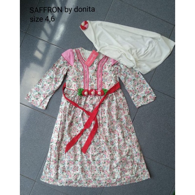 gamis anak saffron