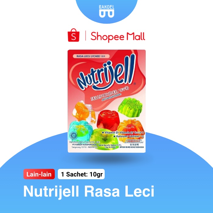 

Nutrijell Rasa Leci / Lychee / Jelly Powder - Bakoel Sayur Online