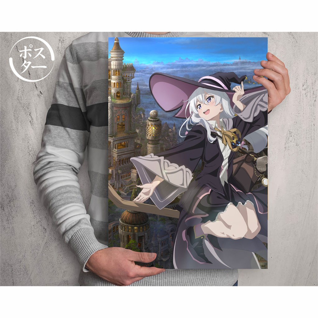 Koleksi Poster Anime Majo no Tabitabi - Elaina - Size A3+-Elaina A