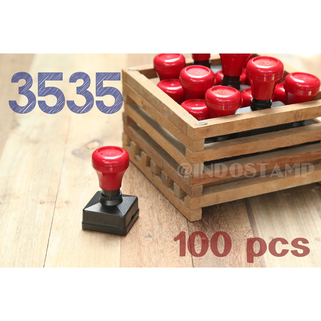 

gagang stempel 3535 100pcs flash stamp 35mm 35mm original indostamp murah