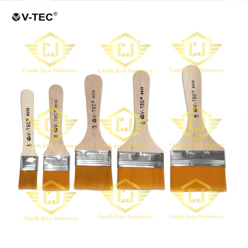 

VTEC Wide Painting Brush V-TEC Kuas Lukis Lebar Type 808