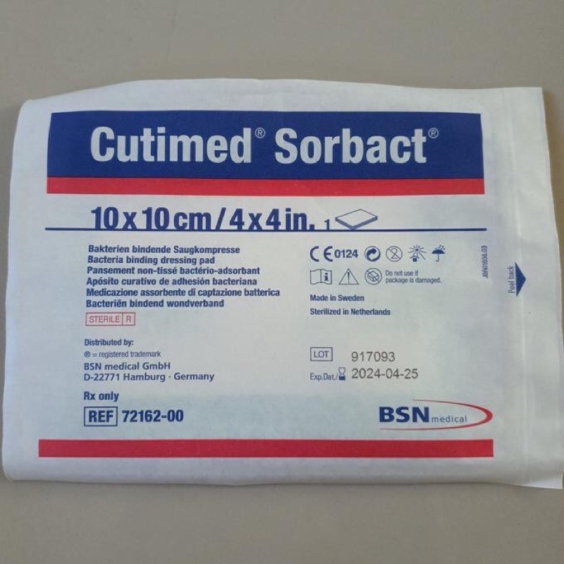 Cutimed Sorbact Dressing Pad 10x10