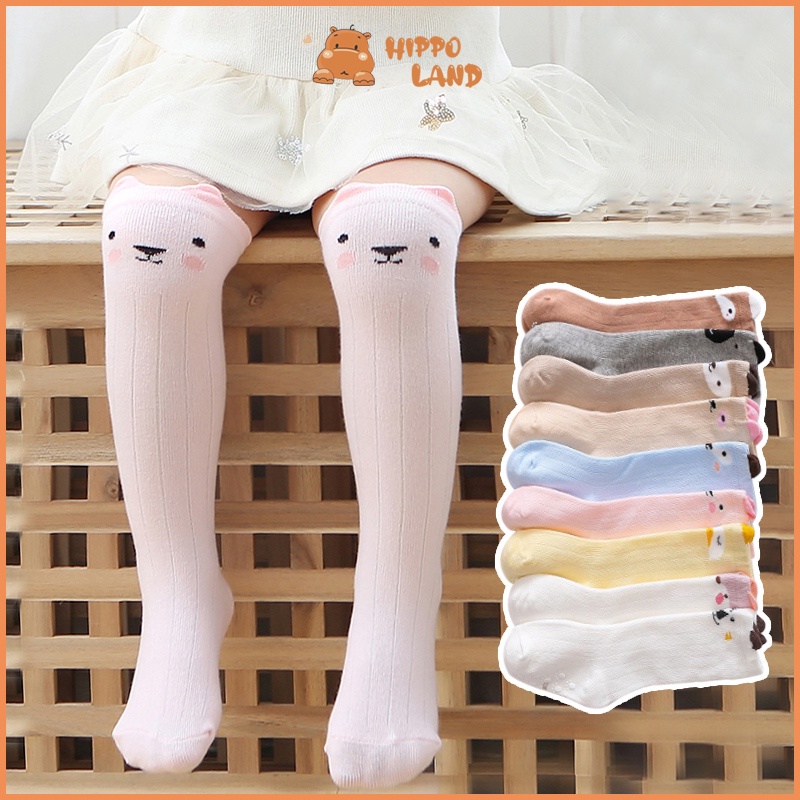 HIPPO LAND  Kaos kaki anak bayi motif/Kaus kaki tabung tengah ZT009 /99-100