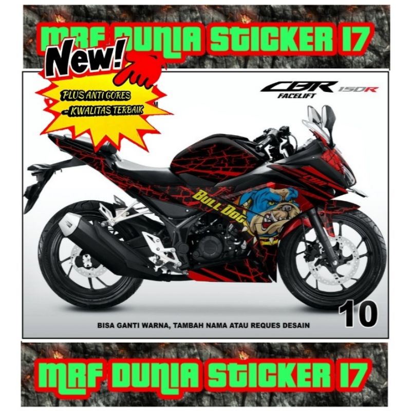 Sticker decal CBR 150R Facelift Full Body dekal CBR 150R Facelift Stiker Decal CBR 150R Facelift Dec