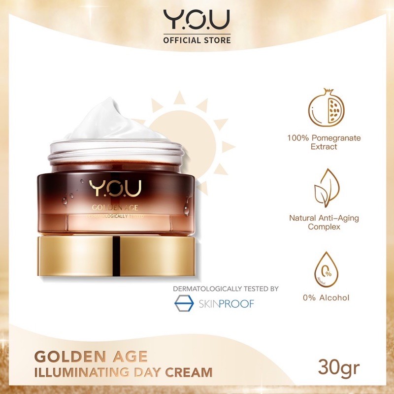 YOU Golden Age Illuminating Day Cream ( YOU MAKEUPS OFFICIAL STORE )