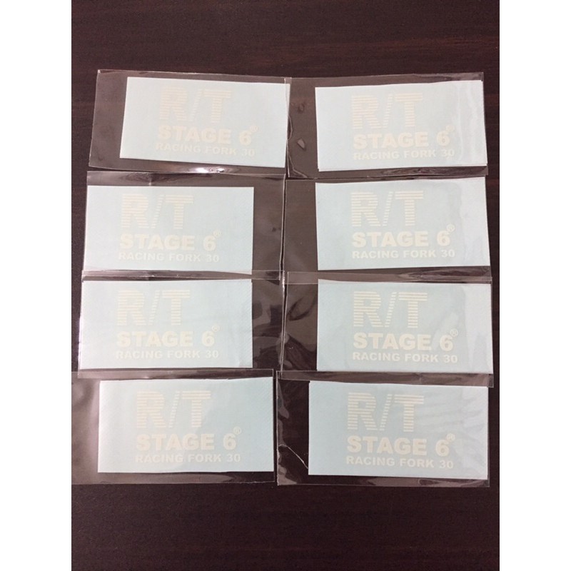 STICKER RT STAGE TABUNG SHOCK DEPAN