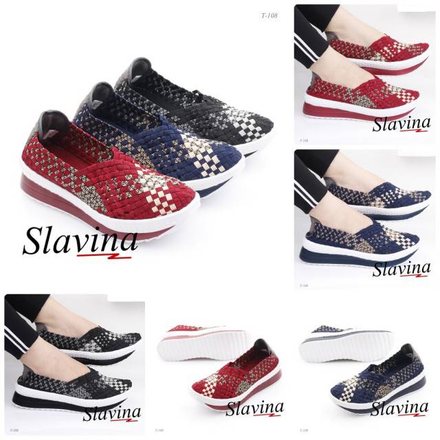 Slavina Knit Wedges Rajut T108