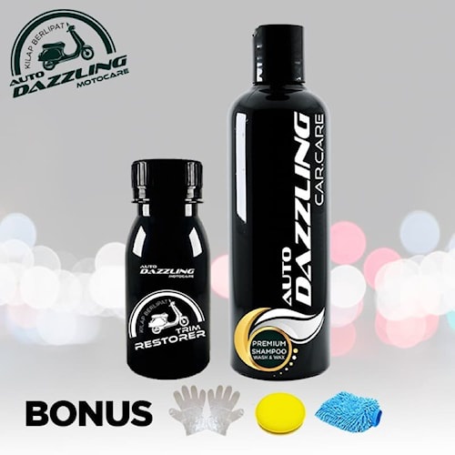 Auto Dazzling Paket Trim Restorer Dan Premium Shampoo