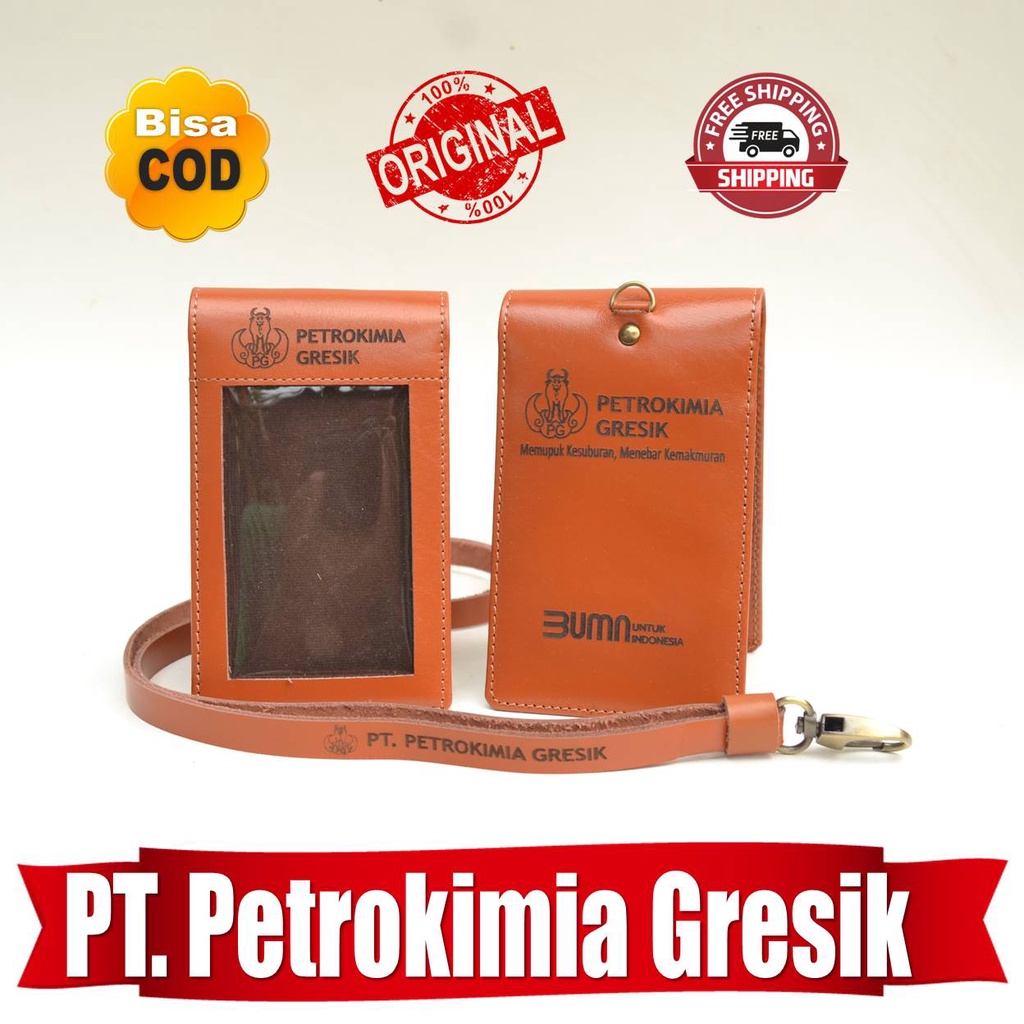 

Name Tag ID Card Holder Magnet Logo Petro Kimia Gresik