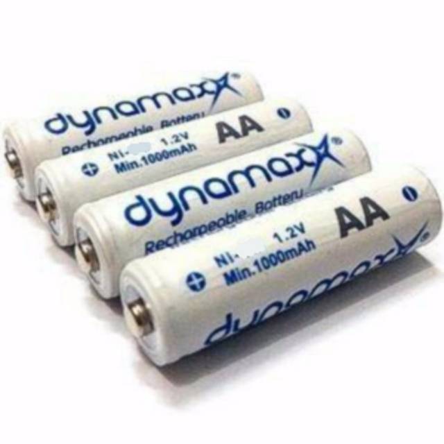 Baterai Cas AA Dynamax 1.2v Rechargeable Ni-Cd Battery Batere Recharge