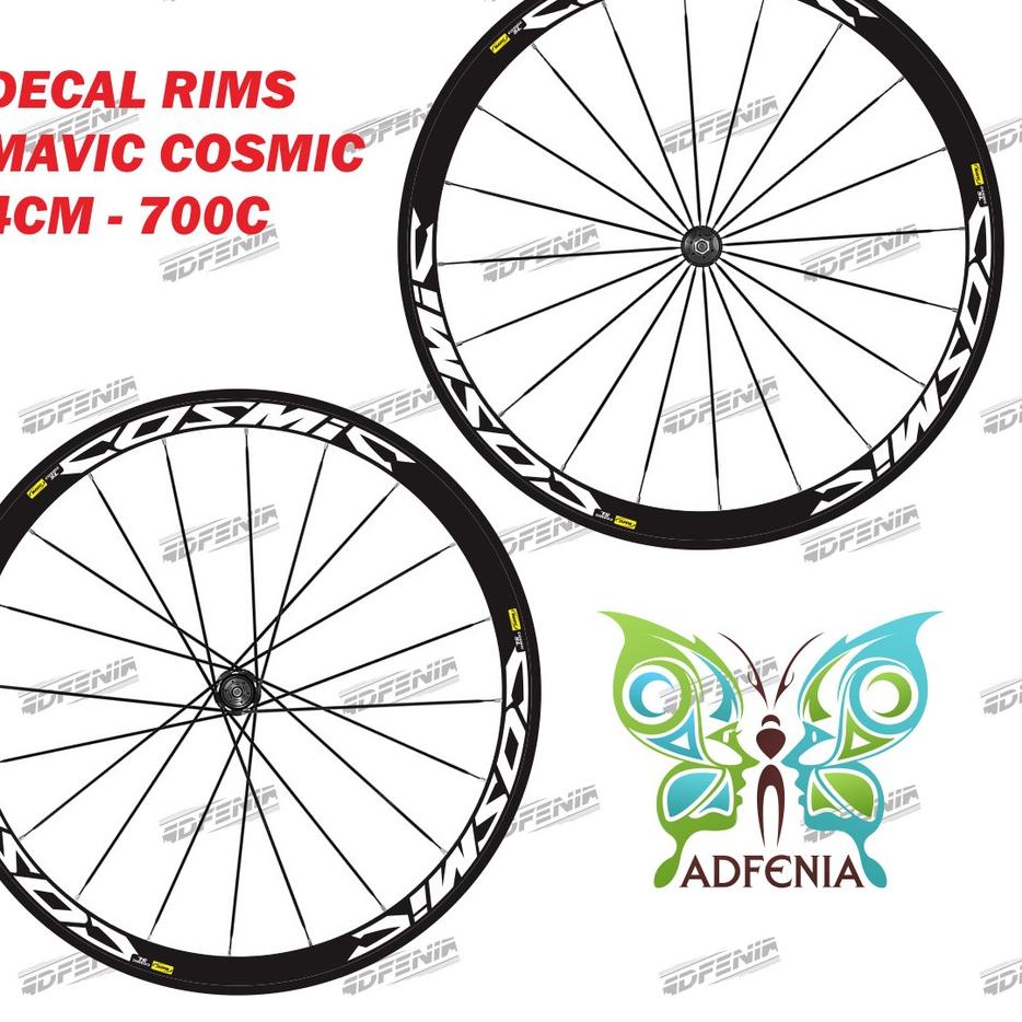 [KODE BARANG 0WK64] Stiker Mavic Cosmic SL lebar 3 cm Sticker Decal Rims Velg Roadbike Fixedgear 700