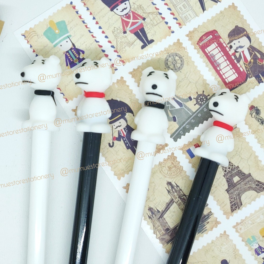 

12 pcs pulpen gel PULPEN BERKARAKTER SNOOPY /gel pen / Ink gel pen