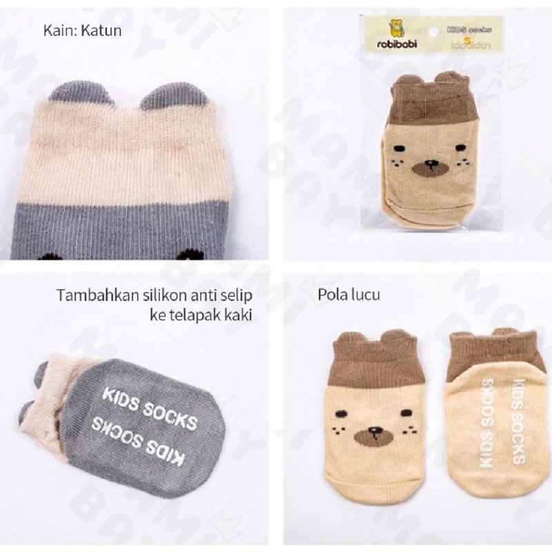 kaos kaki anak dengan antislip / kaos kaki bayi 0-3 Tahun