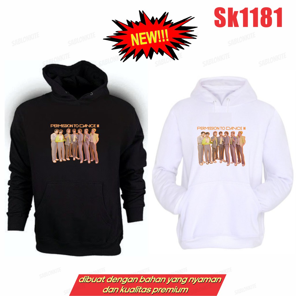 MURAH!!! HOODIE SWEATER KPOP FULL MEMBER SK1181 PERMISSION TO DANCE UNISEX