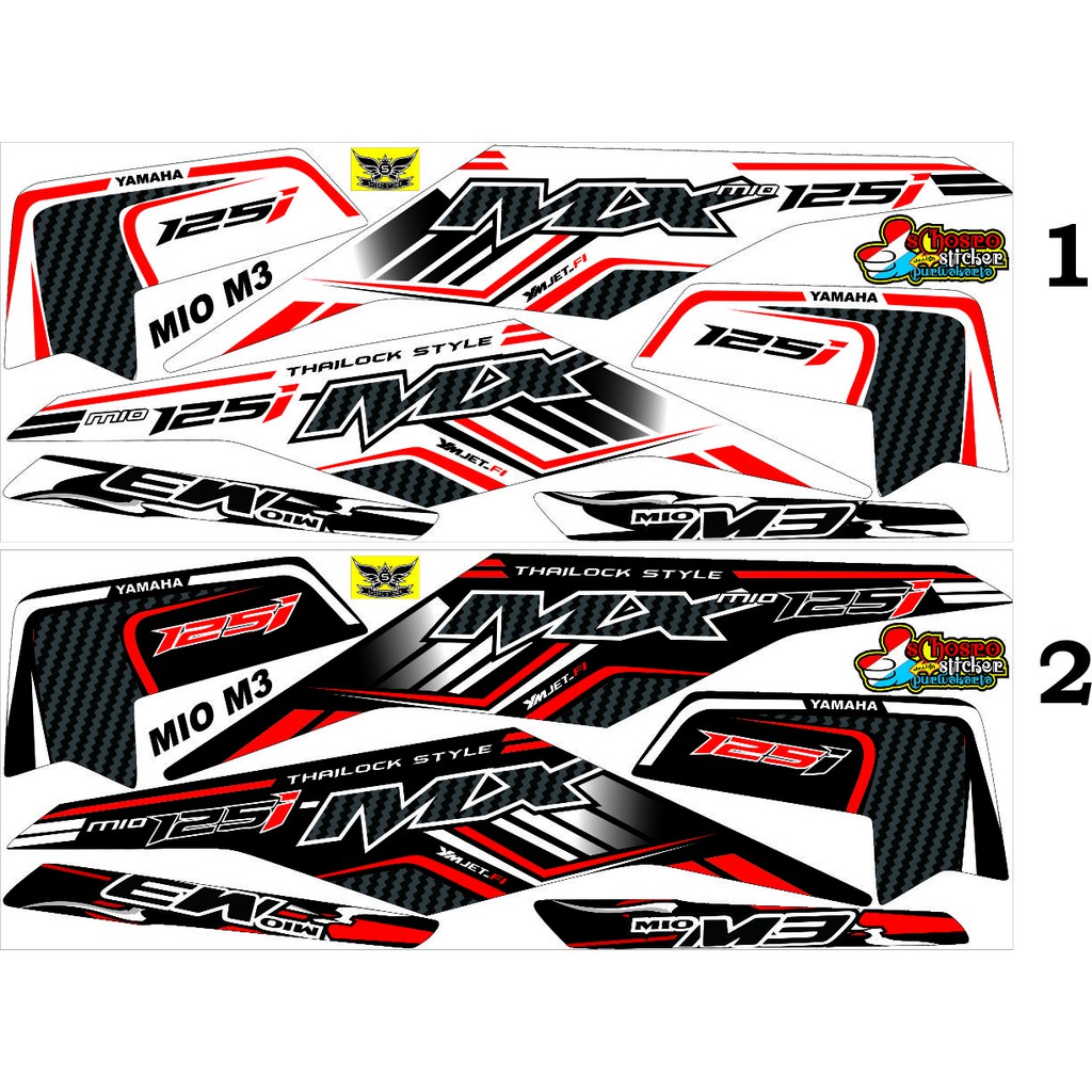 CUSTOM STRIPING MIO M3 LIST