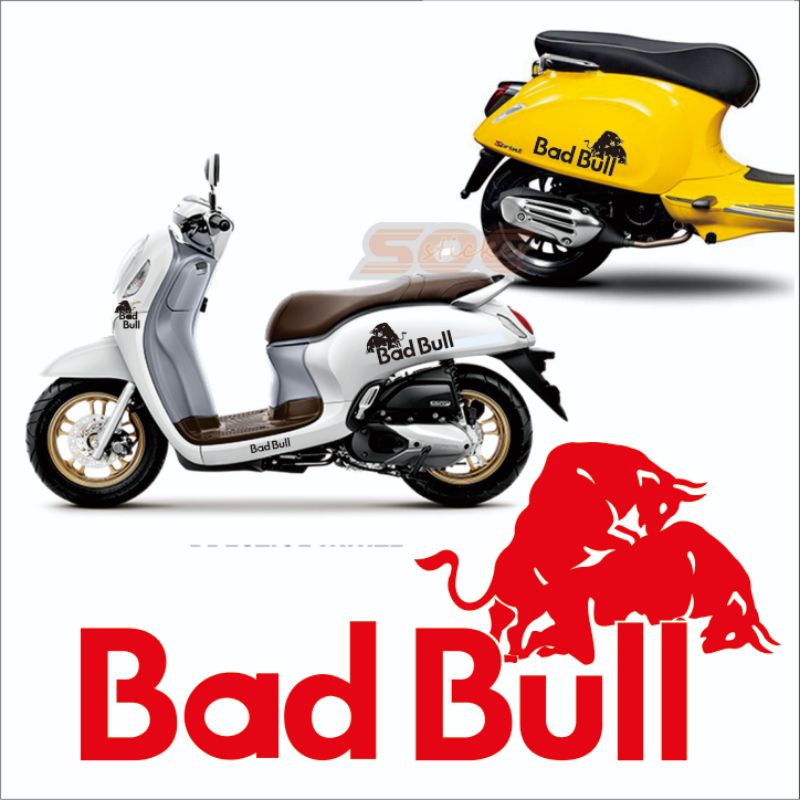 Stiker Scoopy 2017 2022 Stiker Vespa Plesetan Redbull