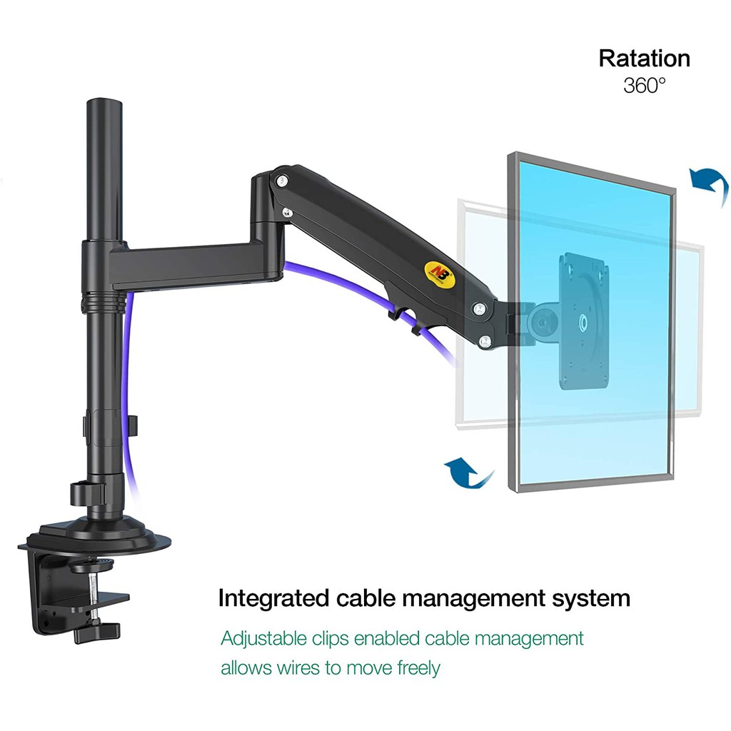 Bracket NB H100 17&quot; - 34&quot; Max Load 2 - 9 Kg Vesa 75x75 -100x100 mm