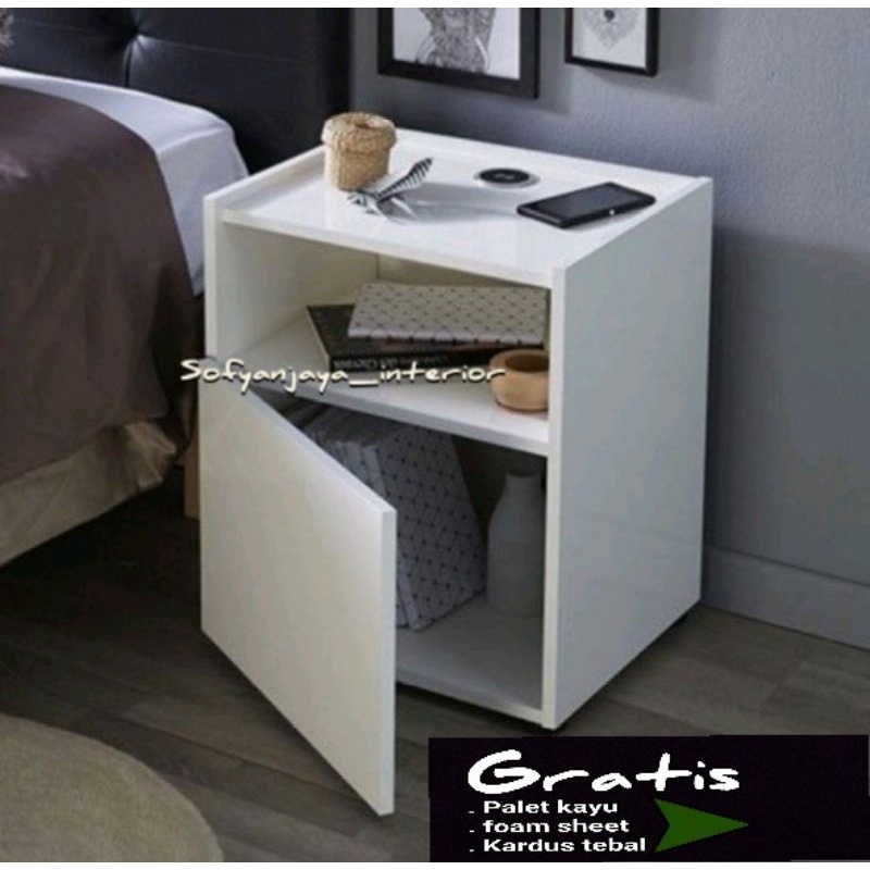 MEJA NAKAS MINI BEDSIDE TABLE MEJA KAMAR TIDUR MINIMALIS MEJA NAKAS PORTABLE MEJA NAKAS MINIMALIS