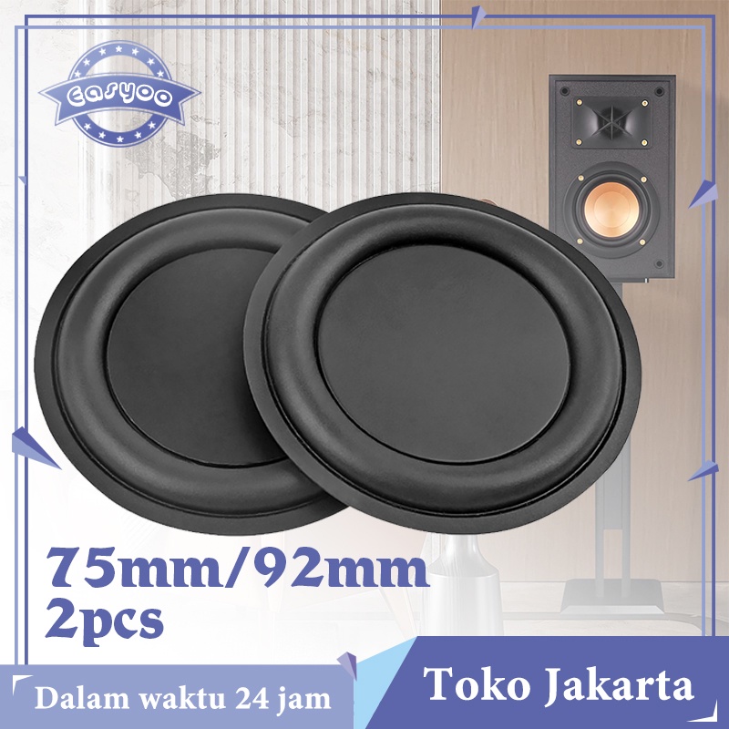 Isi 2 Bass Pasif Radiator 75mm 92mm Subwoofer Passive Radiator Bass Radiator Pasif