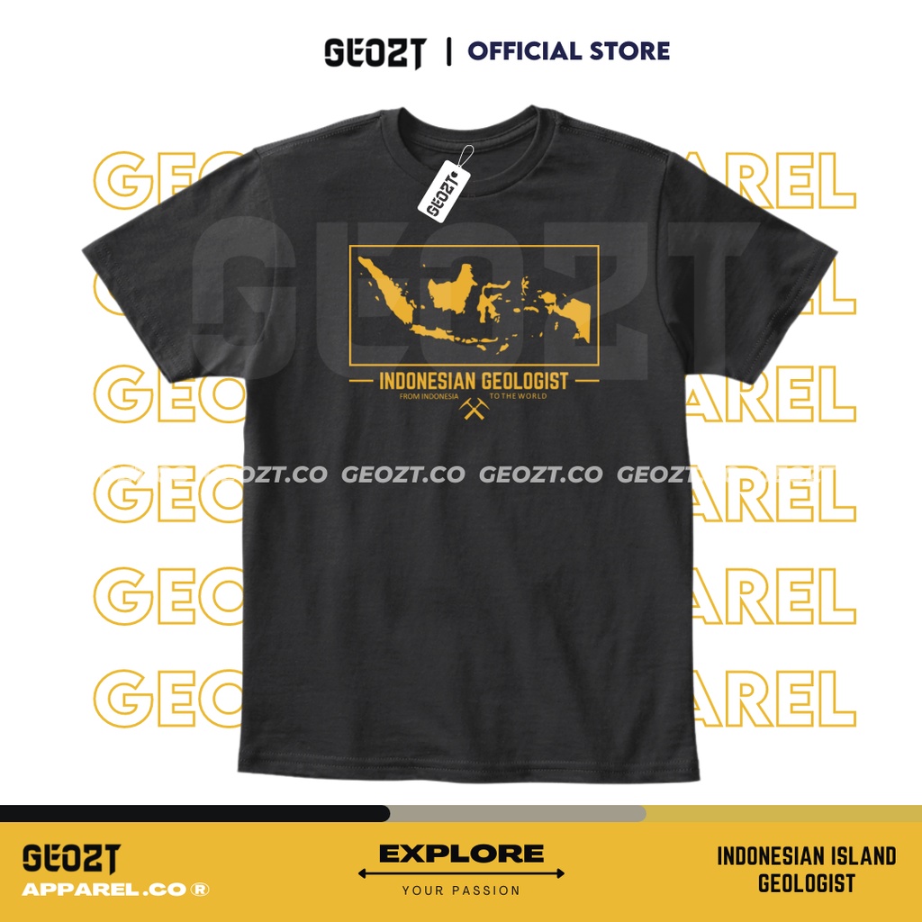T-Shirt Geologi / Kaos Geologi "INDONESIAN ISLAND GEOLOGIST"