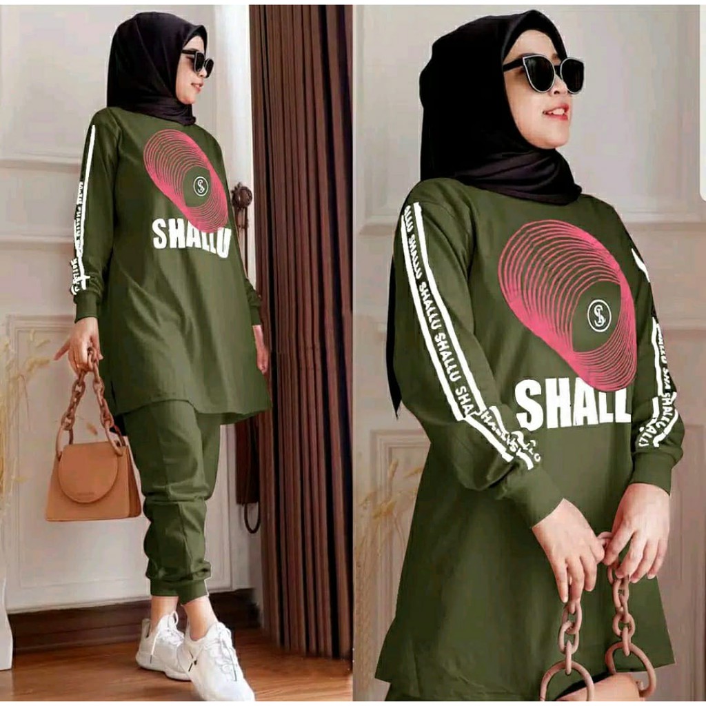 PCS SET SHALU KEIL FASHION PAKAIAN WANITA SETELAN ATASAN DAN CELANA BABYTERRY MR ADA VIDEO REVIEW PRODUK