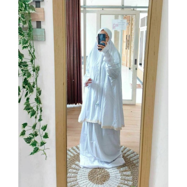 MUKENA SETELAN BERLENGAN/MUKENA JUMBO/MUKENA POTONGAN DEWASA/MUKENA RAYON SAMITEK/MUKENA ADEM DAN NY