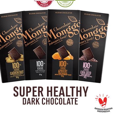 

SJV-513 Super Healthy Dark Chocolate 100% 80g | Chocolate Monggo | Diabetic Friendly Keto Buah Kacan