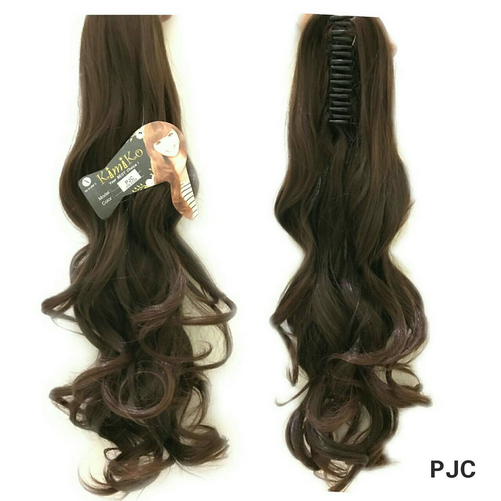 Kimiko hairclip ponitail jepit  curly ekor  kuda  curly 