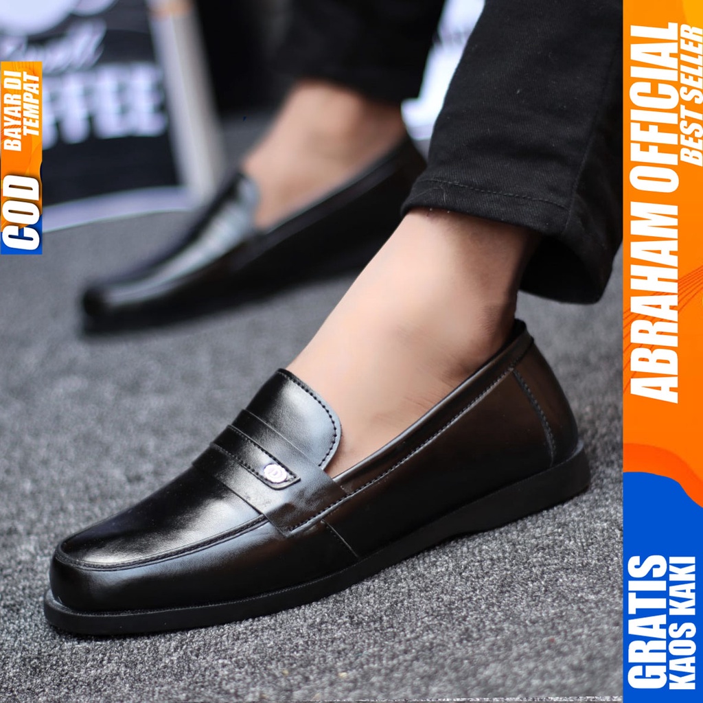 Sepatu Kasual Pria Sepatu Pria Casual Kulit Asli Cowok/Cowo Santai Casual Pria Sepatu Kerja Kantor Semi Formal Kuliah Kondangan Gaya keren Kekinian Murah Terlaris