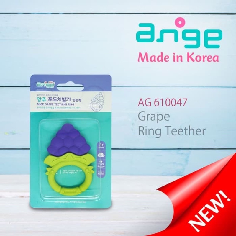 Ange Fruit Monkey Banana Toothbrush Ring Gigitan teether MADE IN KOREA / ANGE GIGITAN BAYI / TEEHTHER ANGE