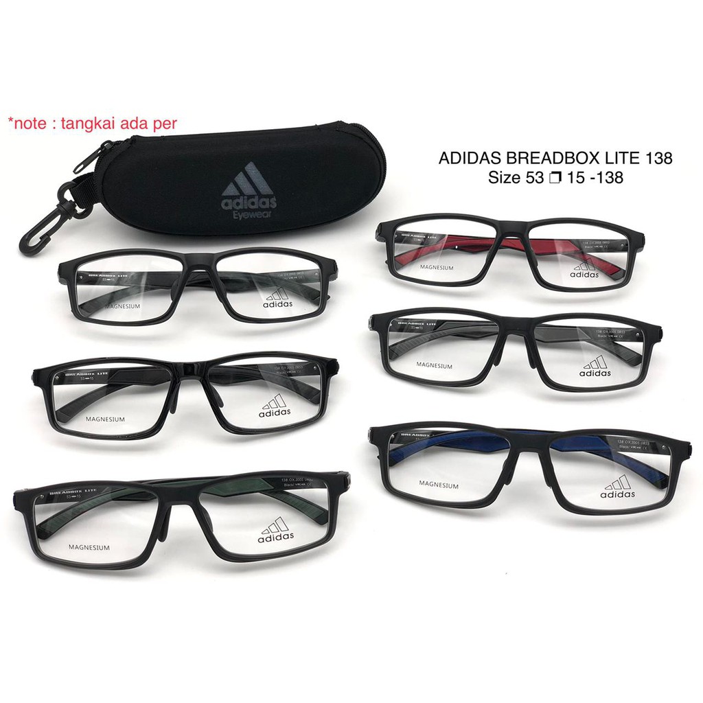 GROSIR TERMURAH Kacamata Adidas Breadbox Lite 138 Anti Radiasi Photoromic Blueray Minus Baca Plus Si