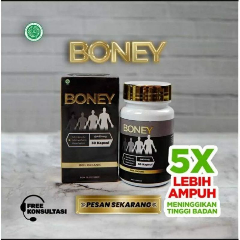 PROMO BONEY Asli Peninggi Badan Terbukti Manjur - Boney Herbal Peninggi Badan 30 Capsul