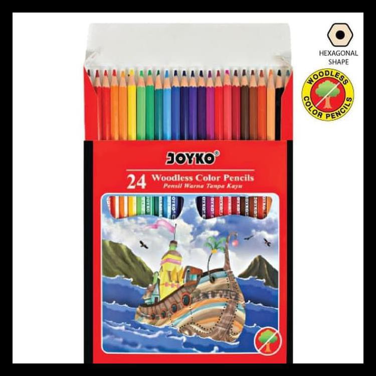 

Murmer Color Pencil / Pensil Warna Joyko Cp-104 / 24 Warna Terbaru