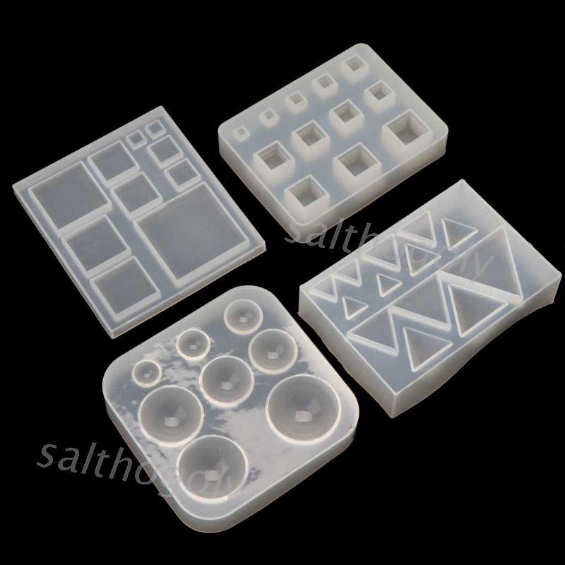 ✿Inf✿Resin Silicone Mold Jewelry Tools  All Size Square Round Triangle DIY Geometric