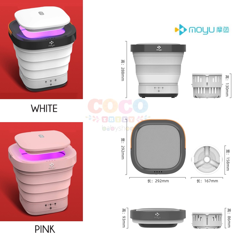 XIAOMI MOYU 6th Generation Portable Washing Machine Mesin Cuci Ready