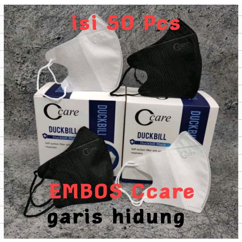 Masker duckbill isi 50  masker duckbil masker  facemask duckbil merk ccare