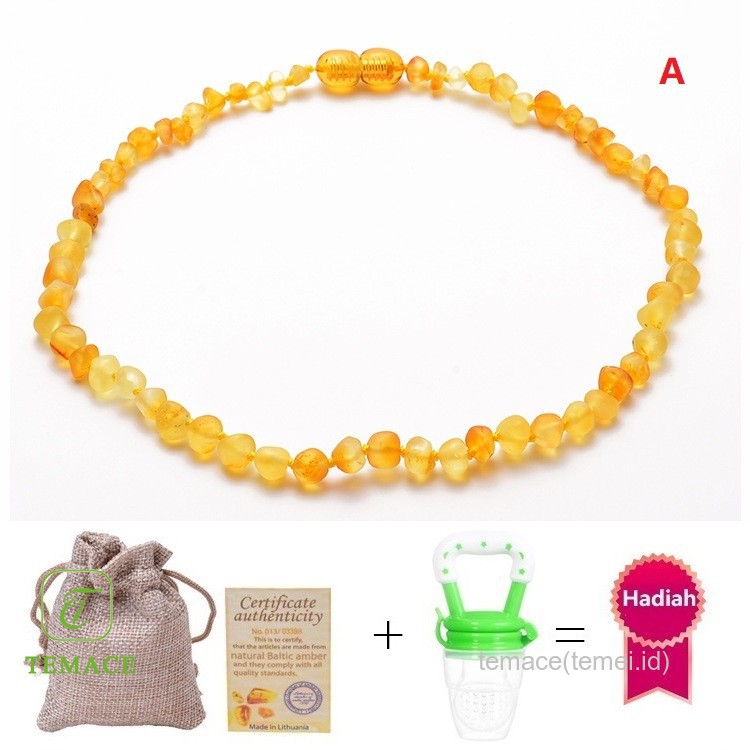 SALE!! TEMACE KALUNG AMBER BAYI PEREDA NYERI TUMBUH GSHOPEEI BAYI BAROQUE CHERRY KALUNG ANAK