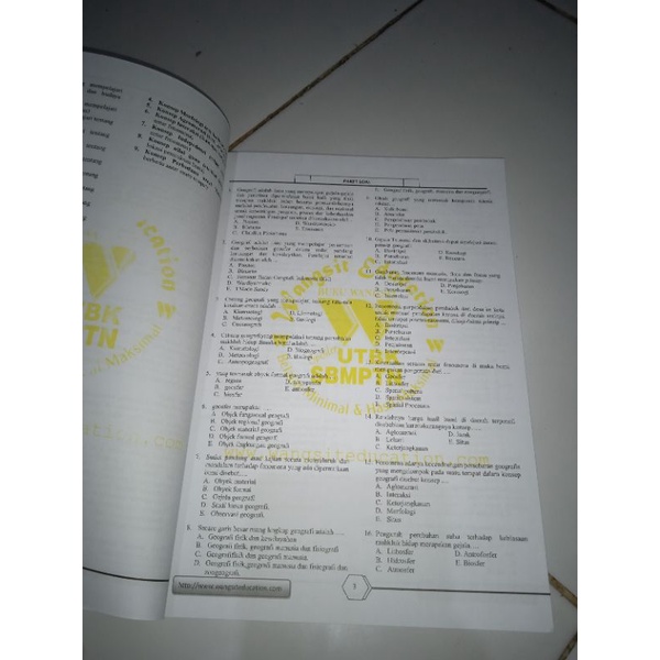 

WANGSIT UTBK 2020 GEOGRAFI