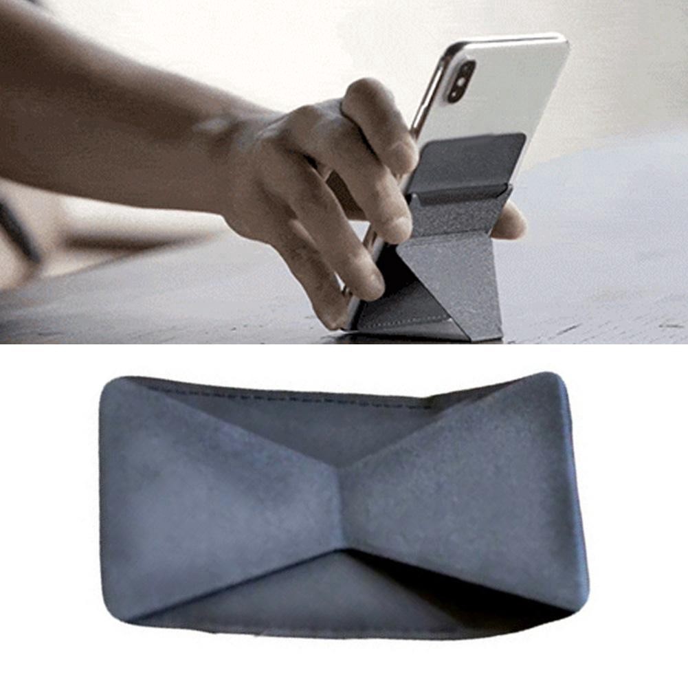 Micro Invisible card wallet slot dompet kartu phone stand foldaway
