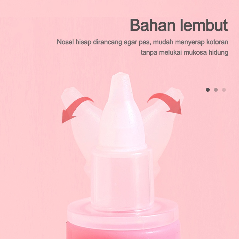 Sedot ingus bayi/Penyedot ingus bayi/Sedotan Pembersih Hidung Bayi Anak Ingus Lendir Nose Cleaner Nasal Aspirator L46