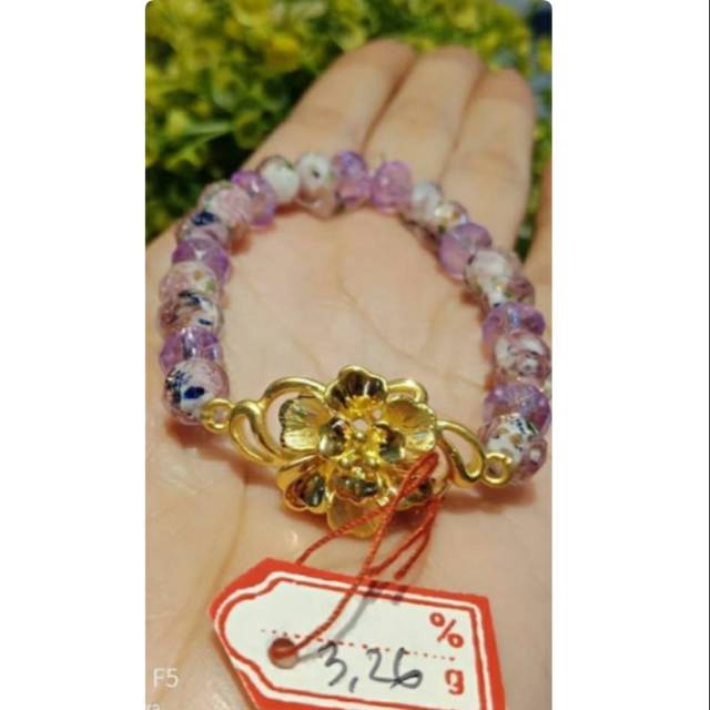 Gelang emas HK 24K ASLI 99,99%